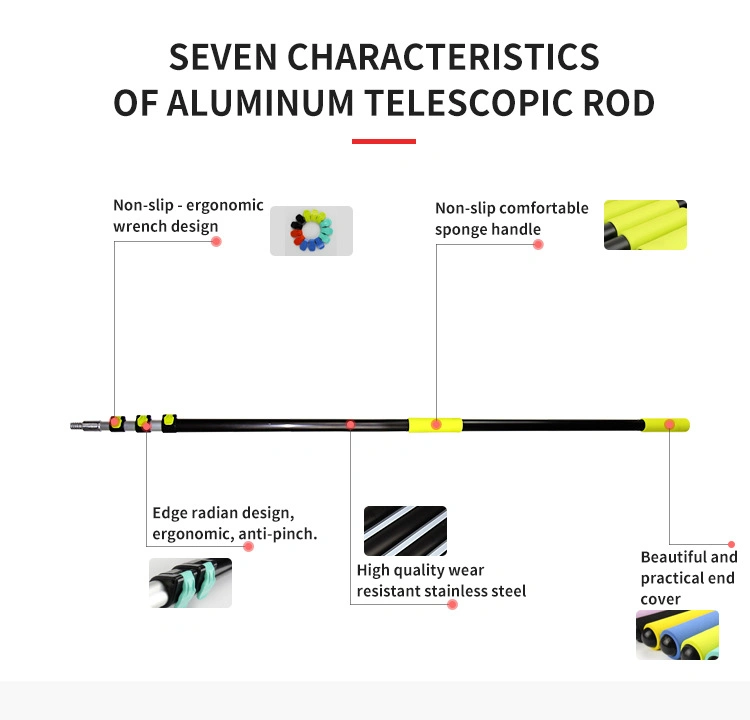 Heavy Duty Aluminum Telescopic Pole