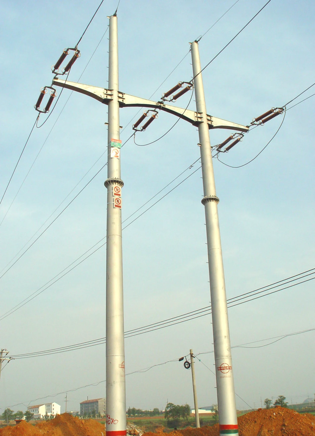 45 FT Concrete; Pole for Electricity, Folded Seam Pipe