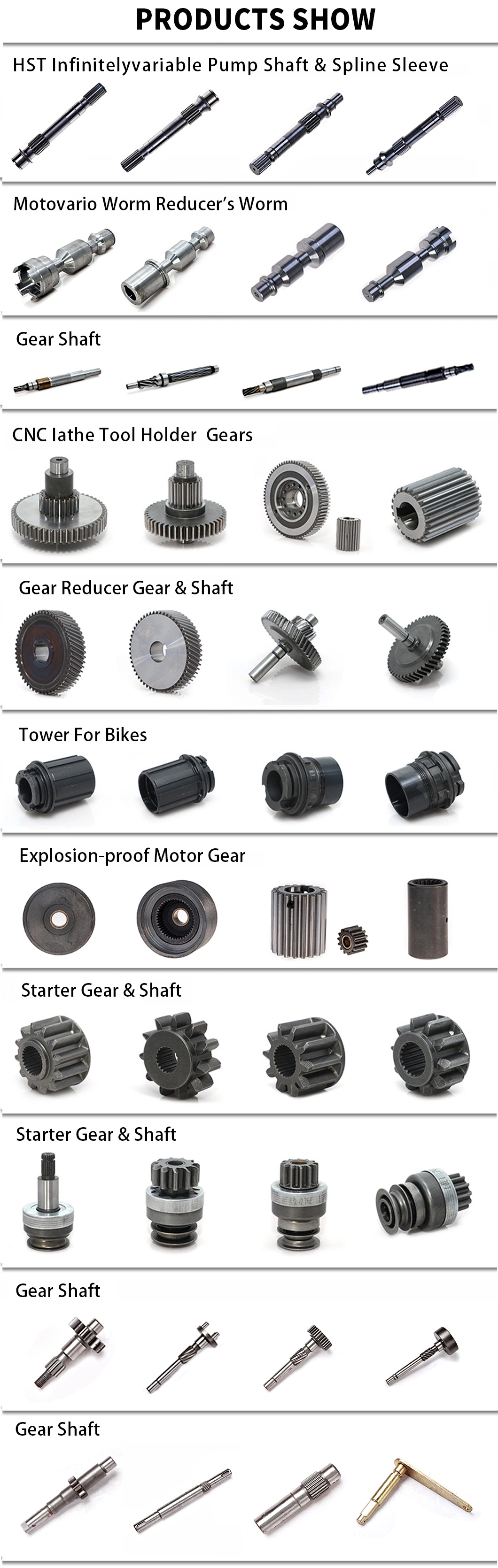 Carbon Steel Roller Drive Pinion and Transmission Gear Drive Shaft