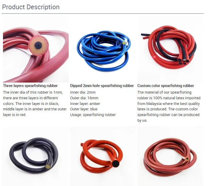 Pure Rubber Tube Latex/Hose 5 Times Elasticity Latex Rubber Slingshot Hose for Spearfishing