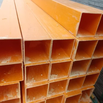 75mm GRP Pultruded Hollow Pipe Fiberglass Tubes Structural FRP Square Tube