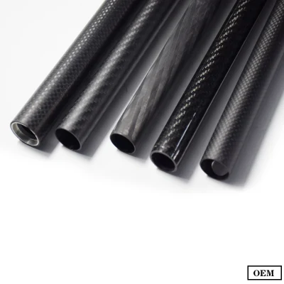 High Strength Pultruded Solid Carbon Fiber Rod Weaving Carbon Fibre Tube