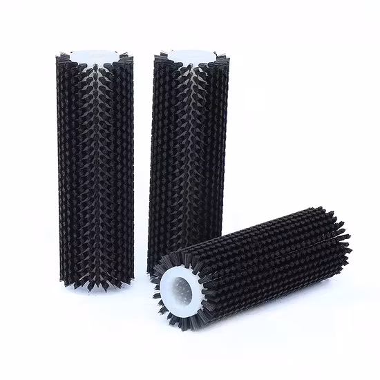Cleaning Machine Brush Roller Nylon Wire Brush Photovoltaic Power Station Dust Removal Brush Roller