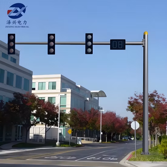 Hot DIP Galvanized Octagonal 4m CCTV Camera Pole