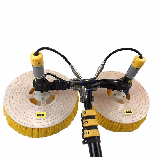 Electric Double Head Solar Panel Electric Cleaning Brush Kits